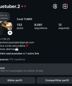 Conta do insta 8k de seguidores✅✅ bem engajada!!