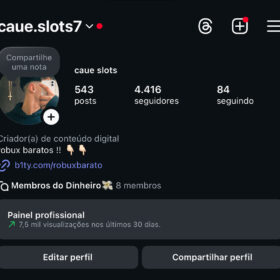 Conta do insta 4,4k de seguidores✅✅ bastante engajada!!