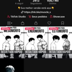 conta do tiktok _muscle_X 3k de seguidores