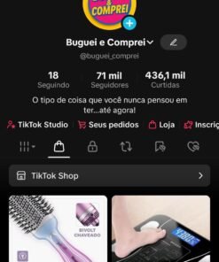Oportunidade Única! Conta Nicho Vendas Tiktok Shop Ativo 71K Seguidores.