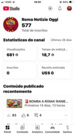 CANAL DE FUTEBOL | ROMA DA ITALIA | 578 assinantes