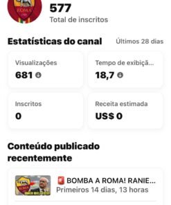 CANAL DE FUTEBOL | ROMA DA ITALIA | 578 assinantes