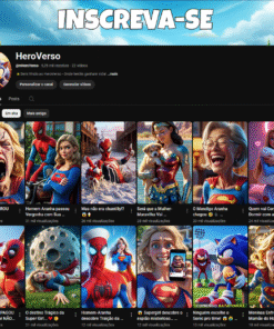 Conta do Tiktok e Youtube - YouTube 5.250 inscritos TikTok 3.324 seguidores