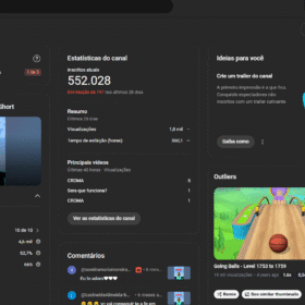 Canal com 552 mil inscritos, brasileiro de minecraft