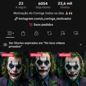 Conta tiktok BR não monetizada com 6.054 seguidores com o tiktok shop ativo com documento com 22 mil curtidas