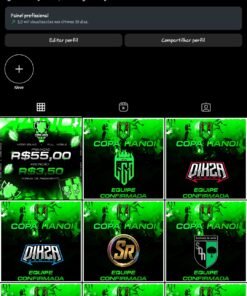 Conta de Instagram com 1.036 seguidores