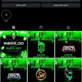 Conta de Instagram com 1.036 seguidores