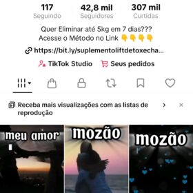 Conta Tiktok 42 seguidores