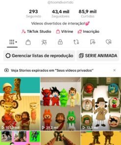 TIK TOK 43,4MIL SEGUIDORES MONETIZADO