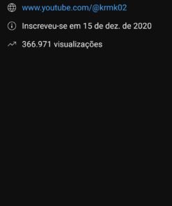 Canal YouTube música slowed com 400 inscritos e mais de 300 mil de visualizações acumuladas