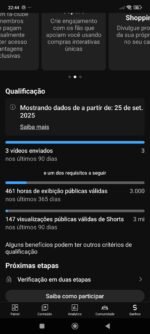 CANAL DO YOUTUBE 690+ INSCRITOS 450+ HORAS DE EXIBIÇÃO - Imagem 3