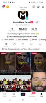 tik tok  156,9 mil Seguidores