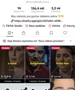 tik tok  156,9 mil Seguidores