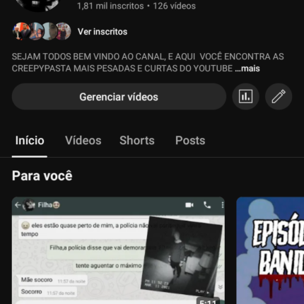 Venda do canal do YouTube 1,81 mil inscritos
