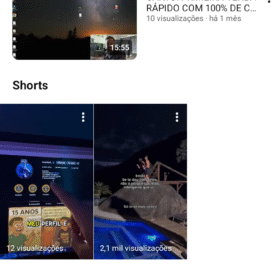 Conta no YouTube 162 assinantes