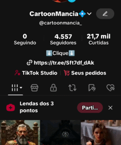TIktok canal dark 4,5k viral com muitas visualizações