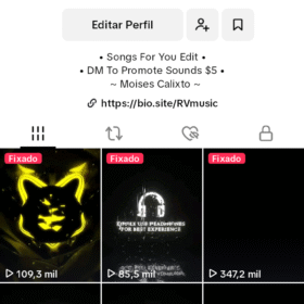 Tiktok Canal Dark De Músicas 🎶 51 mil seguidores reais e ativos