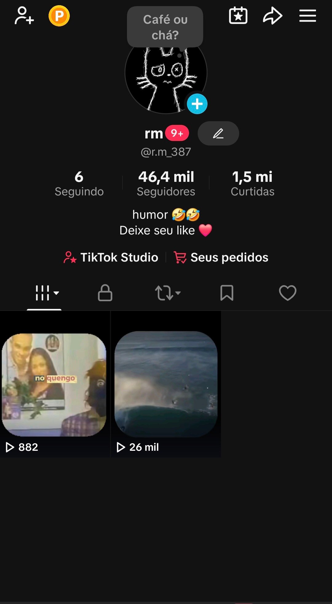 Screenshot_20250907_161000_TikTok conta com 46k parada, motivo: tenho muitas contas para cuidar, então não tenho tempo pra postar nada aqui.