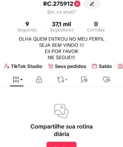 Vendo conta tiktok monetizada com 37k de seguidores com bom engajamento