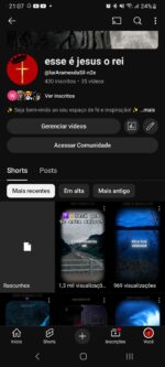 Canal YouTube cristãos-400 inscritos