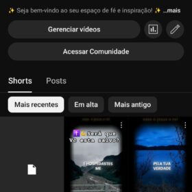 Canal YouTube cristãos-400 inscritos