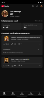 Canal Youtube 157 inscritos - GodBlessingsOFC - DarkAccount