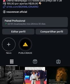 Página motivação no Instagram 169 mil seguidores