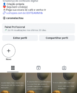 Instagram Caramelacitou 74,2 mil seguidores