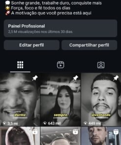 INSTAGRAM 16,5 MIL SEGUIDORES E 2,5 MILHOES DE VIEWS NOS ULTIMOS 30 DIAS