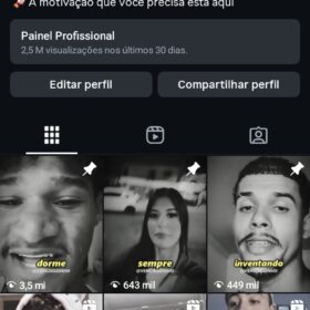 INSTAGRAM 16,5 MIL SEGUIDORES E 2,5 MILHOES DE VIEWS NOS ULTIMOS 30 DIAS