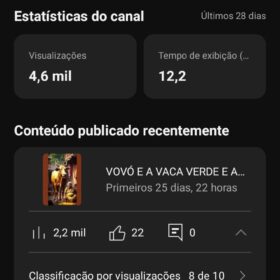 Canal Youtube Futebol 1740 Inscritos