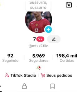Conta tik tok a venda! 5.969 seguidores