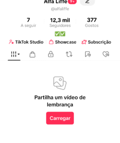 CONTA TIK TOK 12 MIL SEGUIDORES