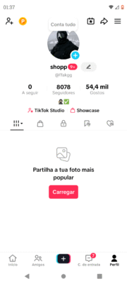 CONTA TIK TOK COM 8 MIL SEGUIDORES