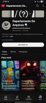 Canal Departamento de Arquivos 628 assinantes