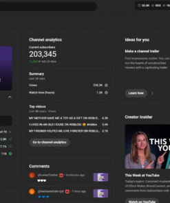 Canal de 203k, de roblox gringo barato