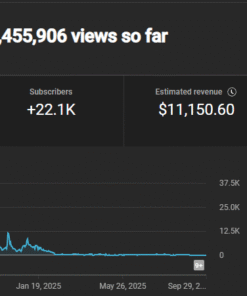 CANAL MONETIZADO ITALIANO | 22K SUBS | 2.5M VIEWS | JÁ FEZ R$ 60.000 NO TOTAL | RPM R$ 20-30 | 500+ VÍDEOS PRIVADOS