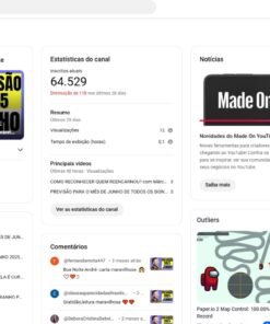 Canal astrologia 65k não monetizado no youtube