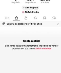 conta tiktok 5.311k seguidores, conta nova subindo seguidores, nao monetizada
