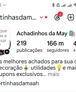 Vendo Conta Instagram de 166k ACHADINHOS