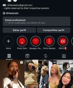 Pagina Instagram +410k (Fan Club Rihanna, Engajado)