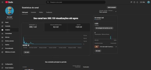 🟢 Pacote 3 Contas “Dark” ( YouTube + TikTok + Kwai ) 🟢