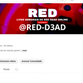 canal do youtube com 1,64 mil inscritos