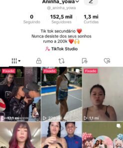 CONTA TIKTOK 152K DE SEGUIDORES + TIKTOK SHOP + MONETIZAÇÃO
