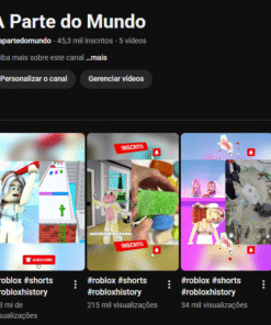 Canal Youtube com 45 mil inscritos