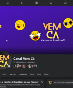 Pagina facebook com 1,5k de seguidores