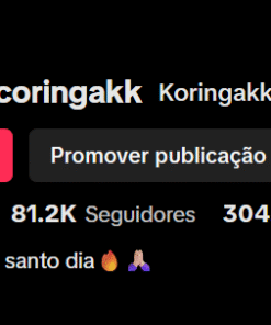 Conta Tiktok Monetizada 81k de Seguidores