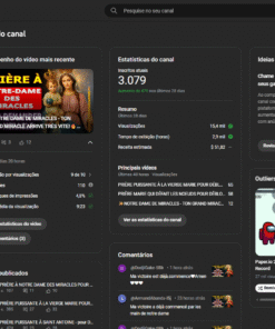 Canal de Oração Francês - Monetizado à Venda com 3,079 mil inscritos