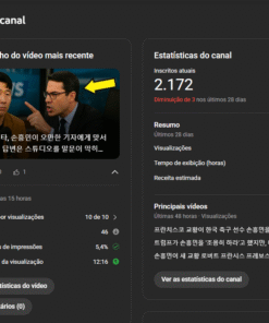 CANAL YOUTUBE com 2,17 mil inscritos | MONETIZADO (COREANO) Σκιές της εκδίκησης – HISTORIAS EMOCIONANTES