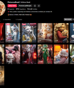 CONTA TIKTOK com 3712 Seguidores e 17,6 mil Curtidas